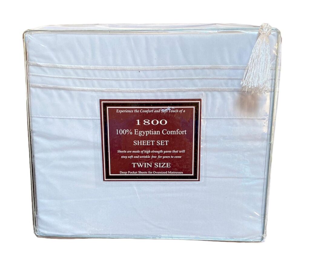 Sabana Matrimonial 1800 hilos Blanca